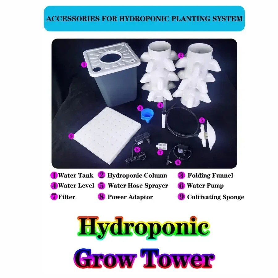 Hydroponic Vertical Garden Tower Planter 6
