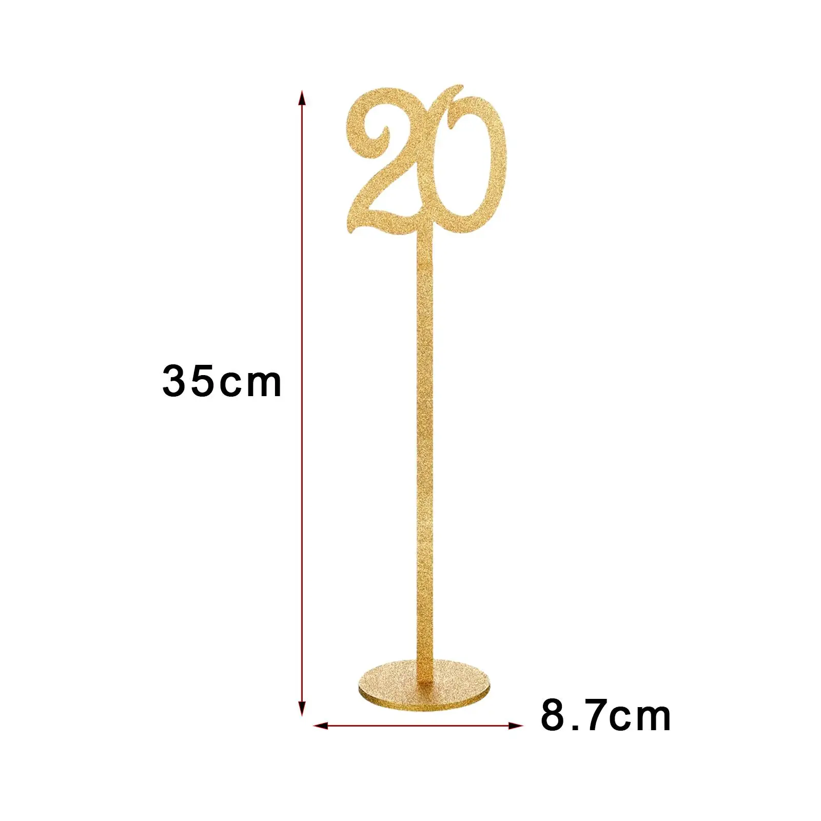 Table Numbers Table Number Cards Wooden Decorative Stands Number Holders Place Card Holders for Wedding, Anniversary