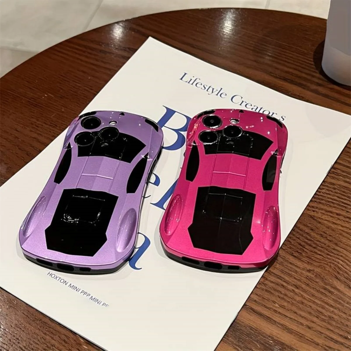 Luxurious 3D Sports Car Silicone Phone Case - Stylish Shockproof Cover & Creative Gift