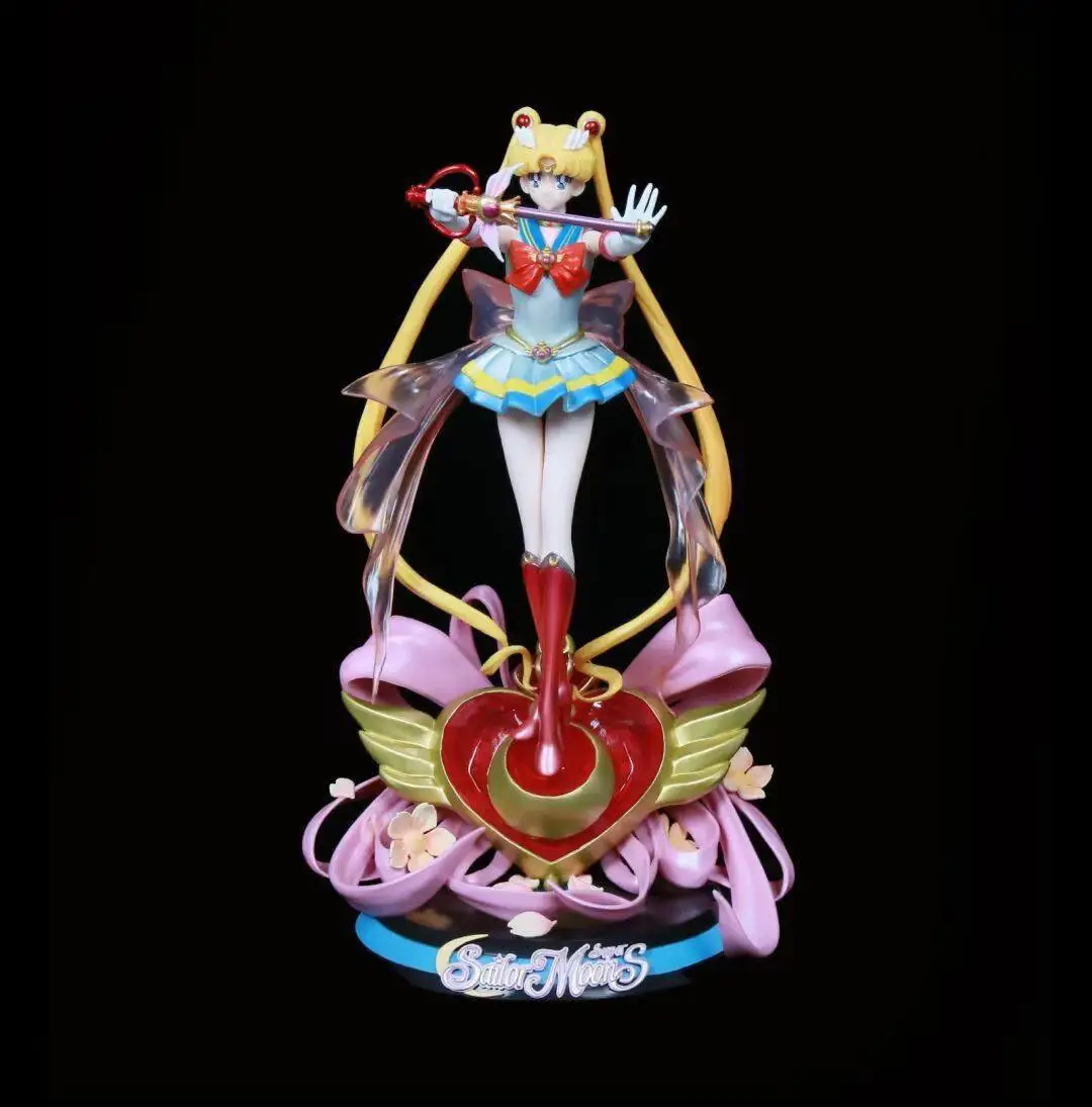 

34cm light Sailor Moon Super GK Tsukino Usagi Collection Figure Figurine Model Statue toys Gift
