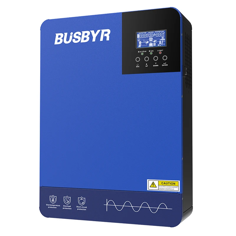 Busbyr Hybrid Solar Inverter 24V Built Mppt 110A Solar Controller 230Vac Out-Put Tensione Max 450Vdc 3200Va Inverter Solare