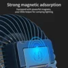 Multifunctional Waterproof Tent Fan Rechargeable Camping  Portable Lantern Night Market Booth Lamp Outdoor Cooling Fan Lamp 4