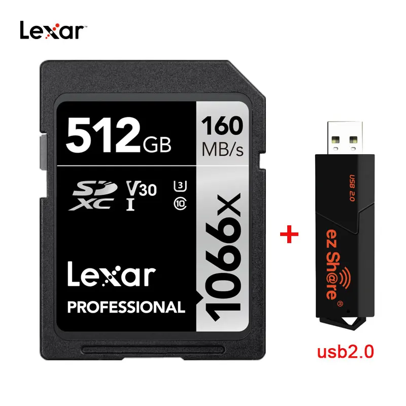 Lexar-SD ī 1066X  ִ 160 ްƮ/ 64 Ⱑ Ʈ 128 Ⱑ Ʈ 256 Ⱑ Ʈ SDXC UHS-I U3 V30 ÷ ޸ ī 3D 4K  ī޶