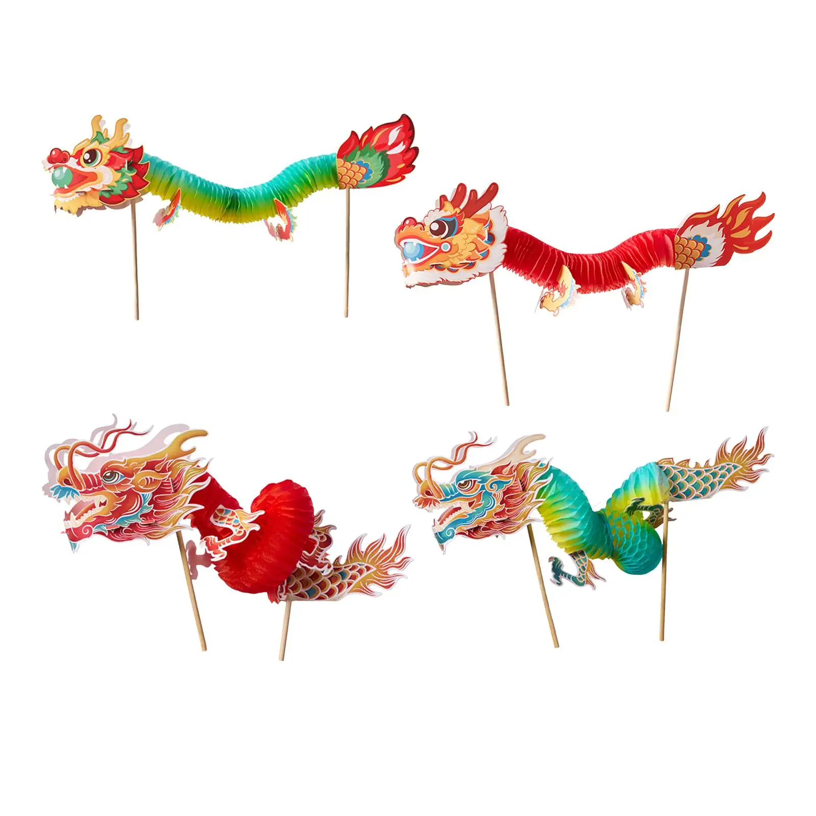 Paper Garland Biubee Chinese New Year Paper Dragon Decorations - 8 Pack DIY  Craft Kit For Kids, 3D Hanging Garland Chinese New Year Paper Dragon  Decorations 3D Crafts Kids, image size:1600x1600