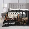 Drake Take Care Album Blankets Flannel Printed Hip Hop Rapper Drizzy Cozy Soft Throw Blankets for Bedding Office Rug Piece 6