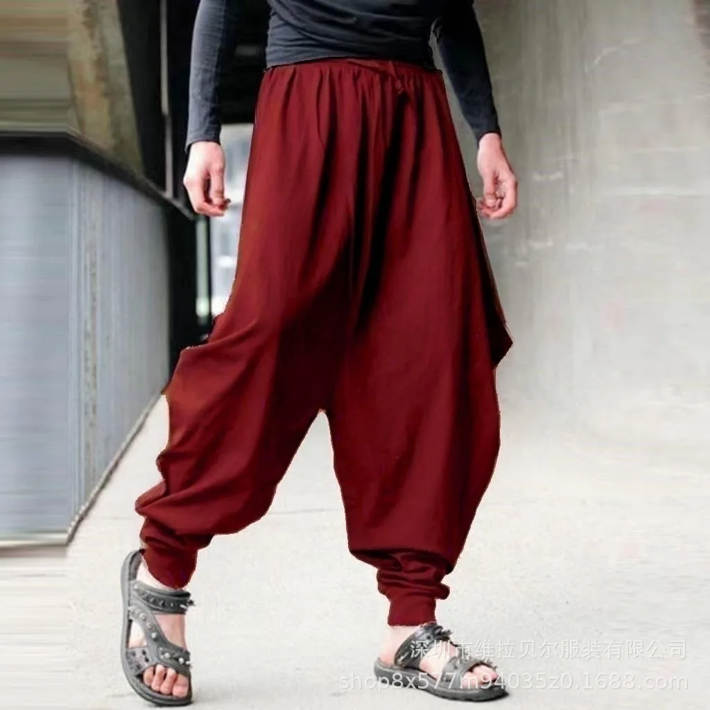 ぶんぶんさん専用　Harem pants　XL FGKKS Spring Men Loose Harem Pants Chinese Linen Overweight