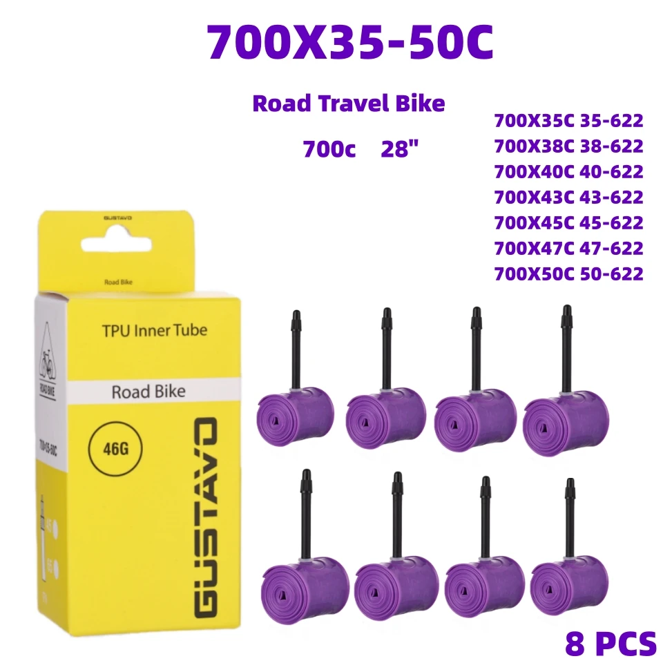 Eco-Friendly TPU Road & Gravel Bike Inner Tube with French Valve