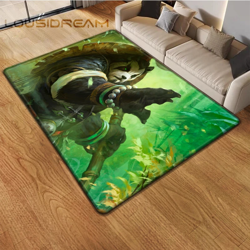 thumbnail image 1 of Game World of Warcraft Carpet for Living Room Rugs Camping Stranger Things Picnic Mat Anti-Slip E-sports Rug Yoga Mat Fans Gift, 1 of 4