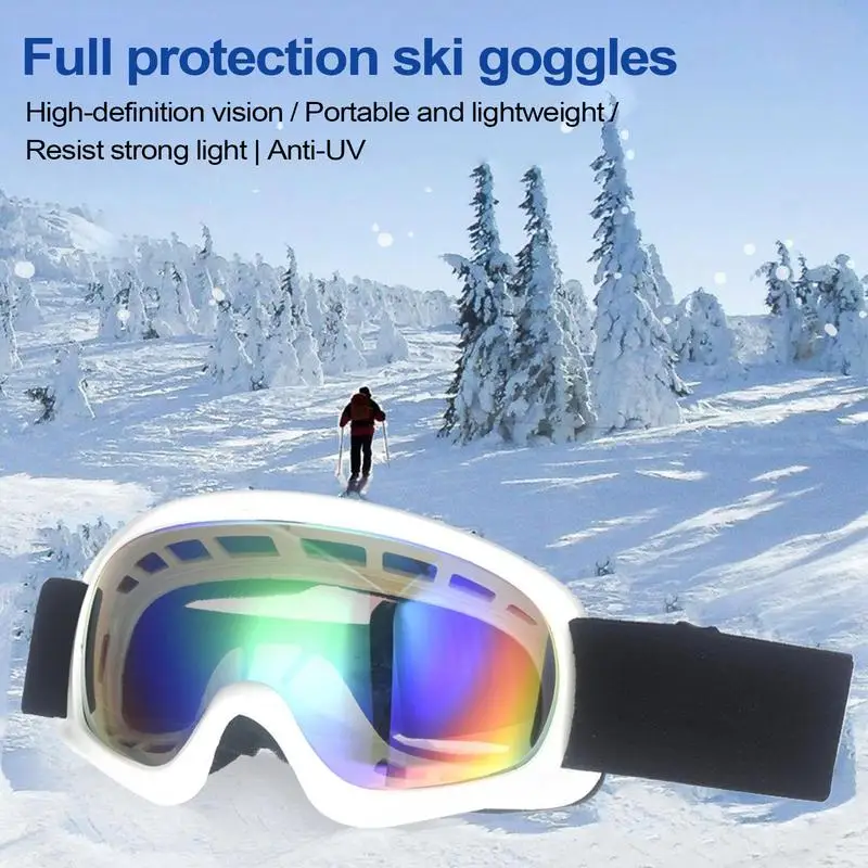 Kids Snow Snowboard Goggles Anti-Fog Ski Goggles Snowboard Goggles Anti-Fog Comfortable And Warm Soft Snow Goggles For Birthday 2