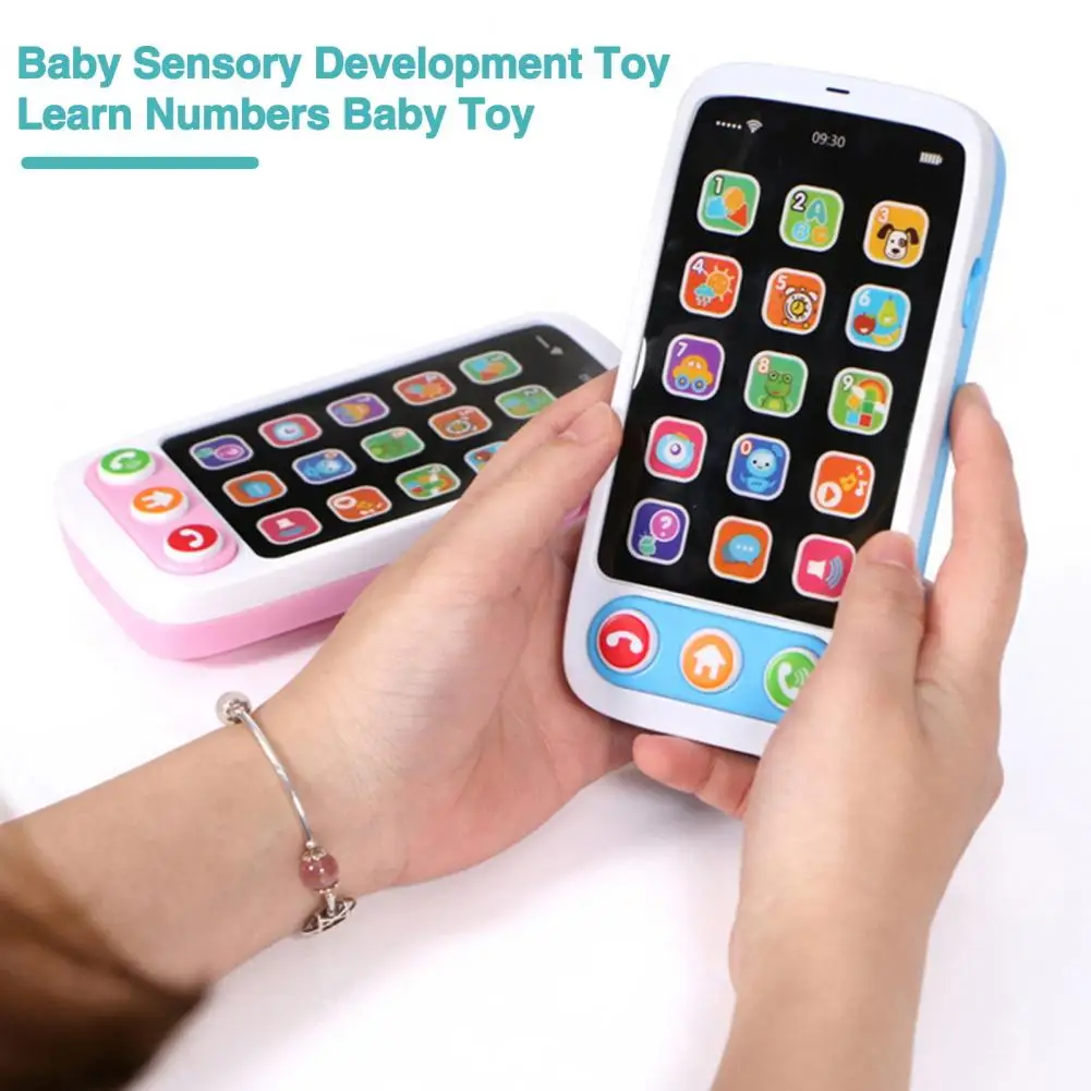 

Baby Development Toy Multifunctional Development Toy Early Education Mobile Phone for Learning Numbers English Music Flashing