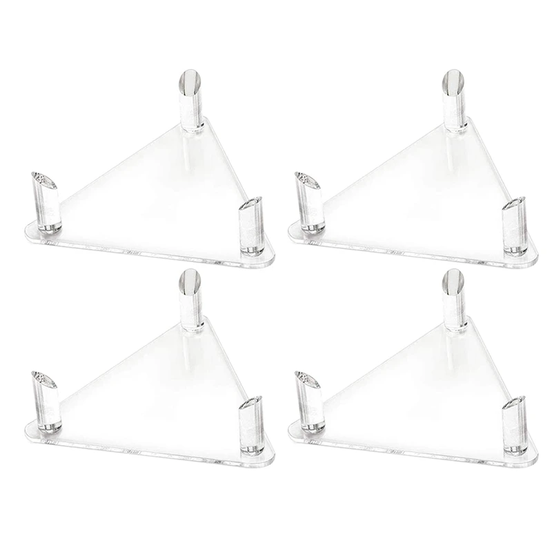 

4Pack Acrylic Ball Stand Holder Basketball Storage Display Rack For Basketball Football Volleyball Soccer Rugby Balls