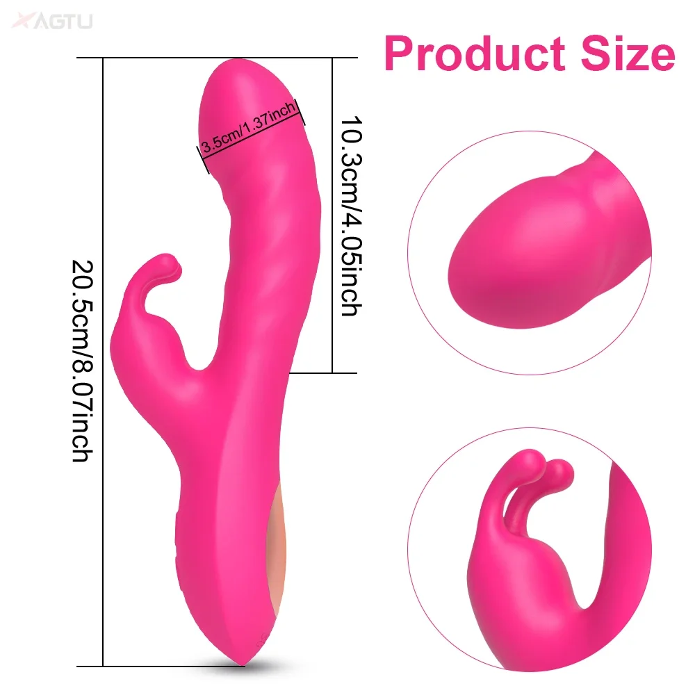 Rabbit Vibrator For G-spot And Clitoral Stimulation For Women_voghion.com