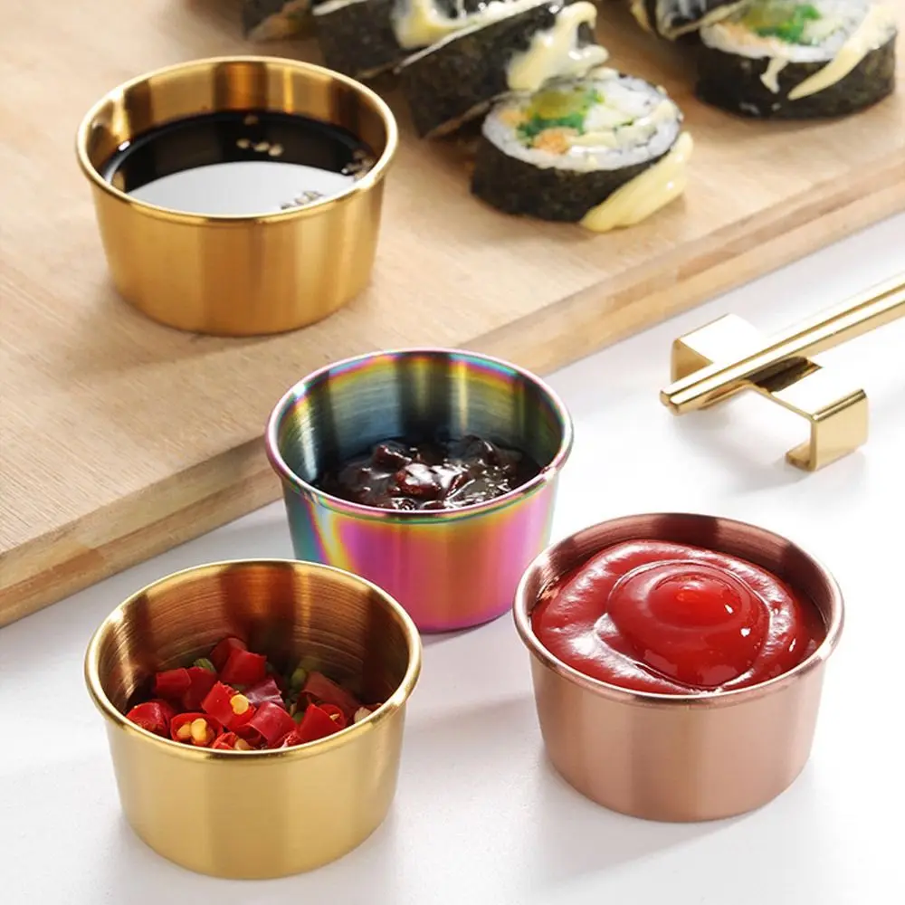 Stainless Steel Sauce Dishes for Kitchen Condiments