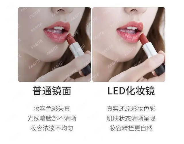 Miroir Cosmétique à Lumière LED, Simple et Pliable, Portable, pour la  Maison et le Bureau, 600 Anges - AliExpress