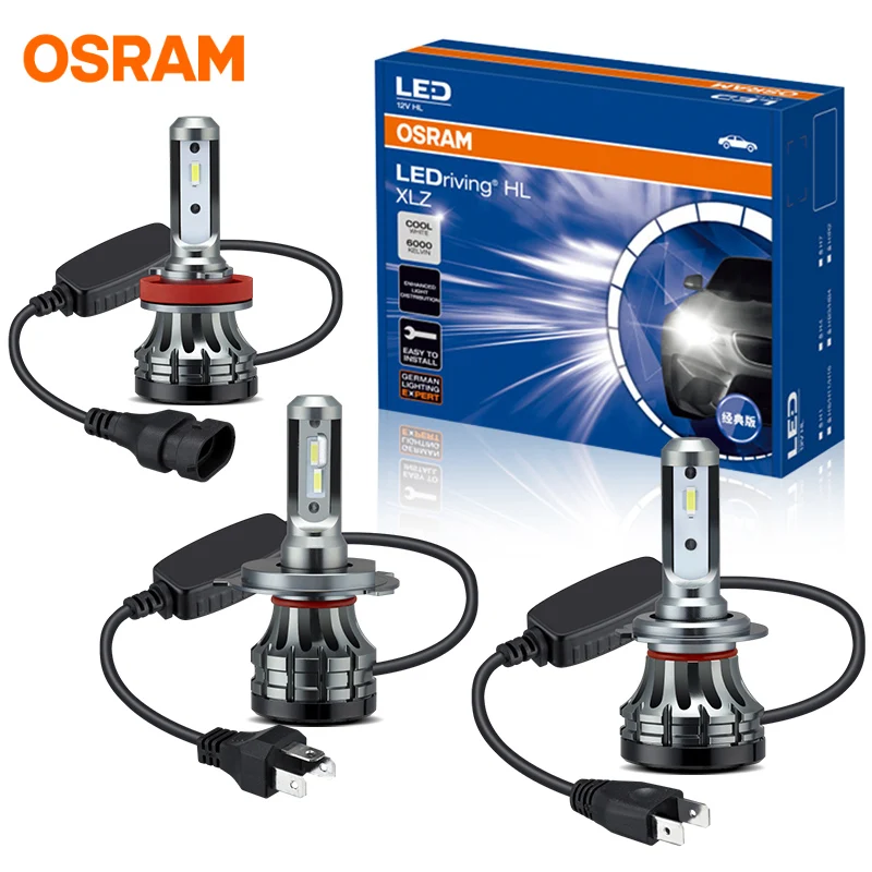 OSRAM H1 Led High Beam Car Headlight Bulbs H1 9012 HIR2 Led Fog Light Lamp  50W 6000K White Diodes Auto Turbo Fan LEDdriving HL - AliExpress