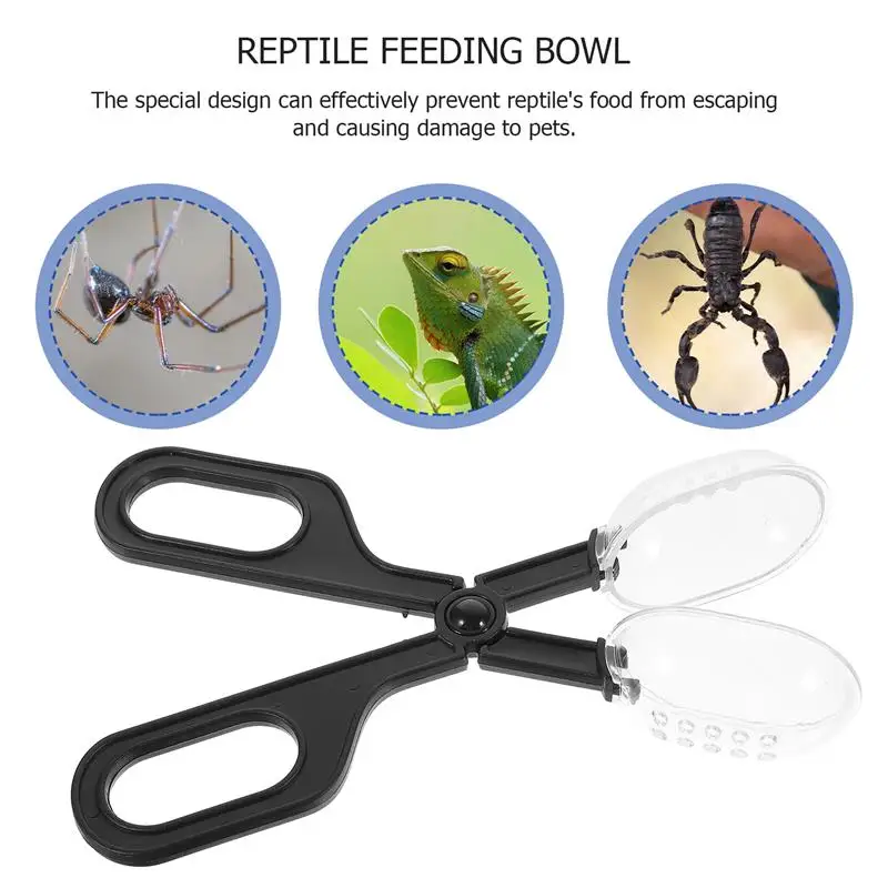 Reptile Feeding Tongs Plastic Tweezers Pet Raising Tool Insect Biology Study Tool