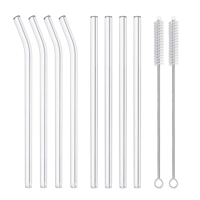 Reusable glass straws