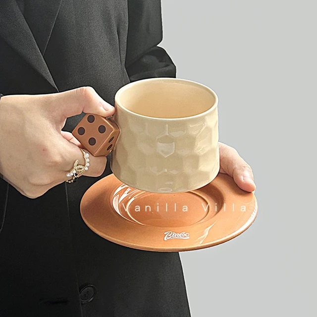 Kawaii Ceramic Tea Cup Nordic Funny Reusable Espresso Coffee Cup
