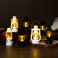 6cm Mini Led Retro Glowing Pony Lantern Simulation Cande Light Night Light Dollhouse Miniature Kerosene Lamp Home Decor Toy 1