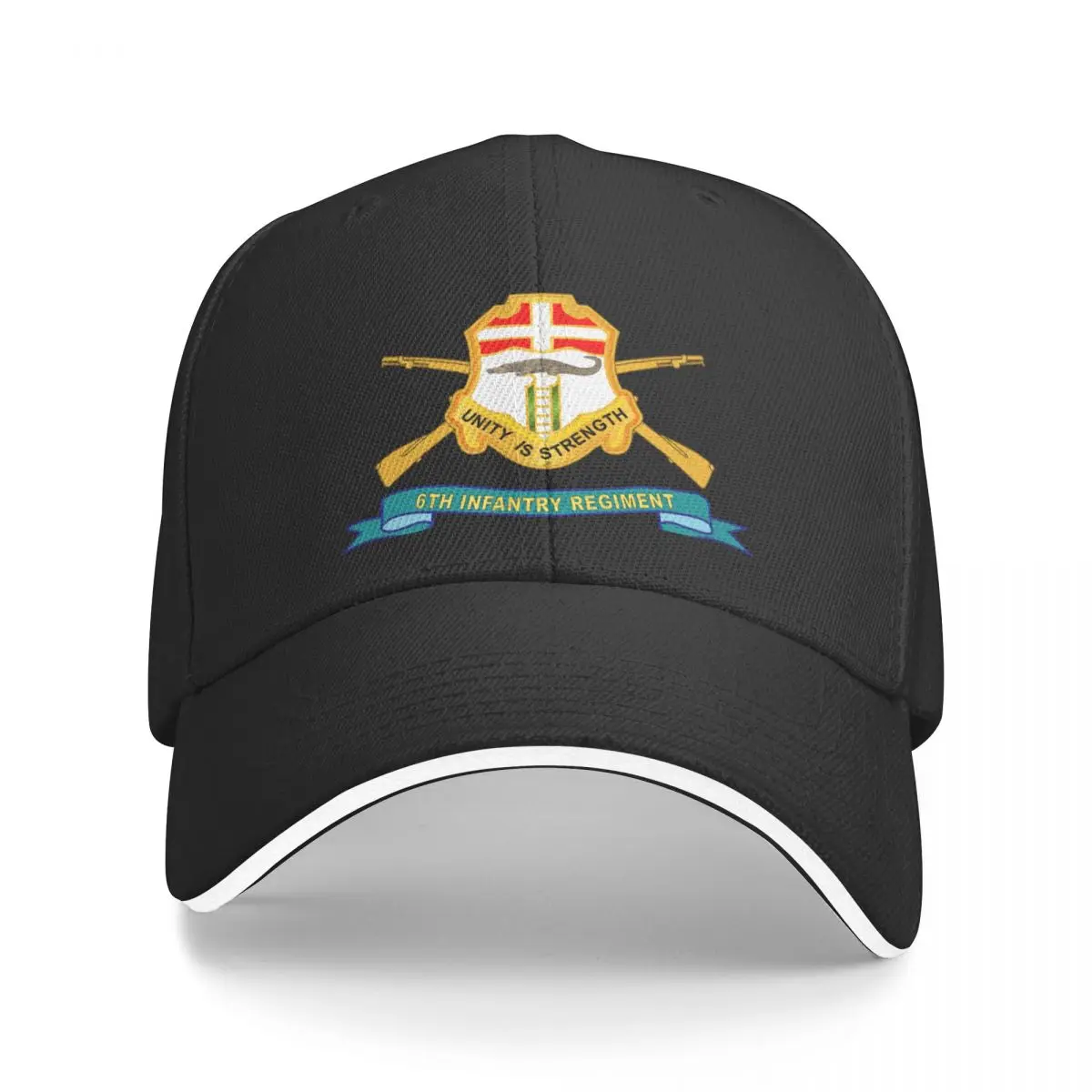 

Army - 6th Infantry Regiment - DUI w Br - Ribbon X 300 Baseball Cap Golf Hat birthday Trucker Cap Golf Men Women's