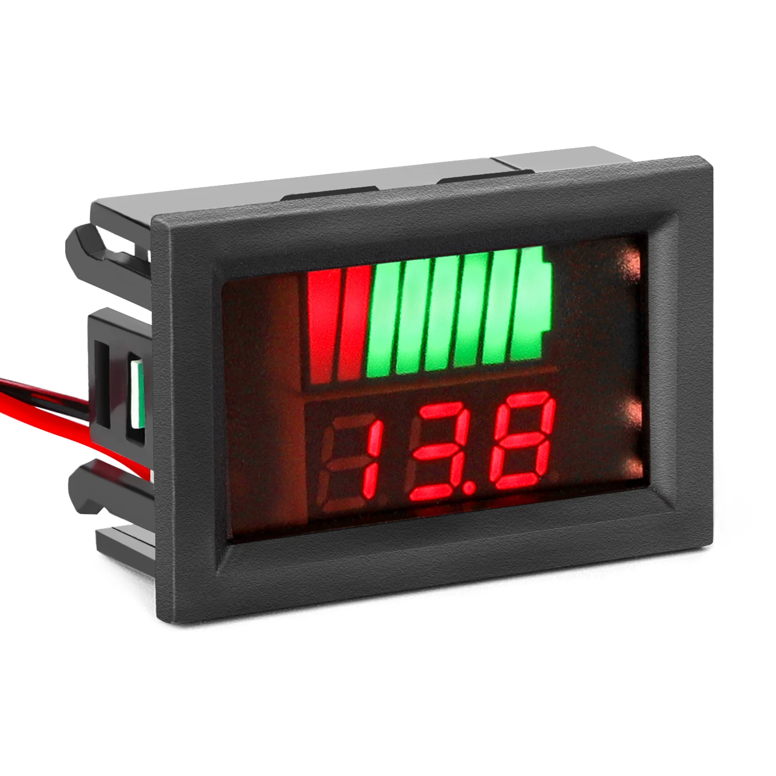 DROK Battery Level Indicator 8 100V Lead Acid Battery Monitor Car