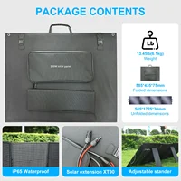 Keenergy 200W 18V Kit de panneaux solaires panneau solaire pliable chargeur solaire Rechargeable extérieur pour centrale électrique de Camping Portable 5