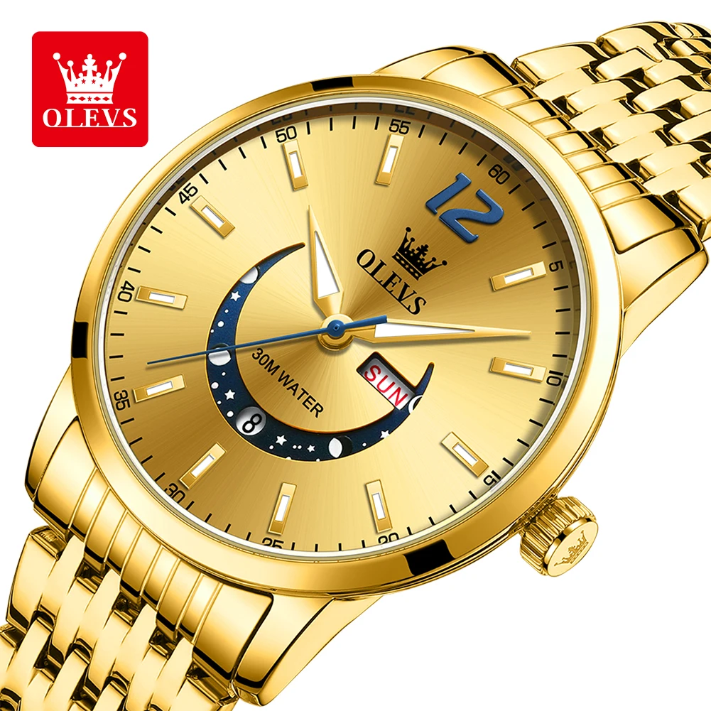 Cronografo Quadrante 45mm Orologio Cronografo Uomo Megalith