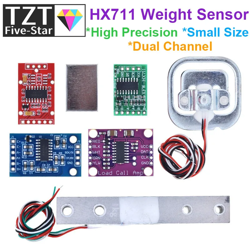 Wägezelle 1KG 5KG 10KG 20KG HX711 AD Modul Gewichtssensor Elektronische Waage Aluminiumlegierung Wägedrucksensor für Arduino