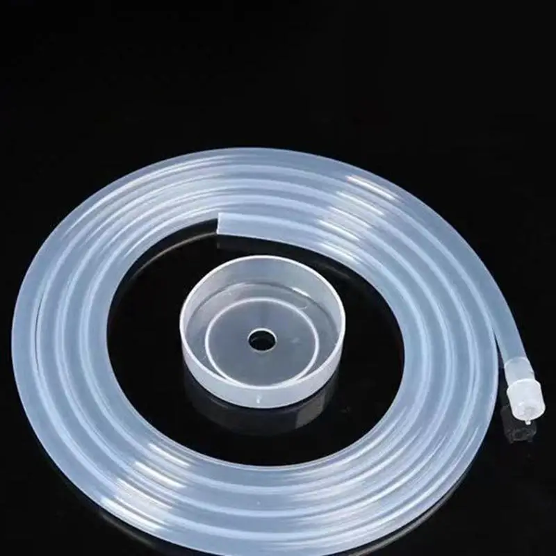 Water Dispenser Accessories Silicone Tube Water Pipe Flexible Automatic Suction Hose Universal Food Grade Inlet Pipe White 1 Set