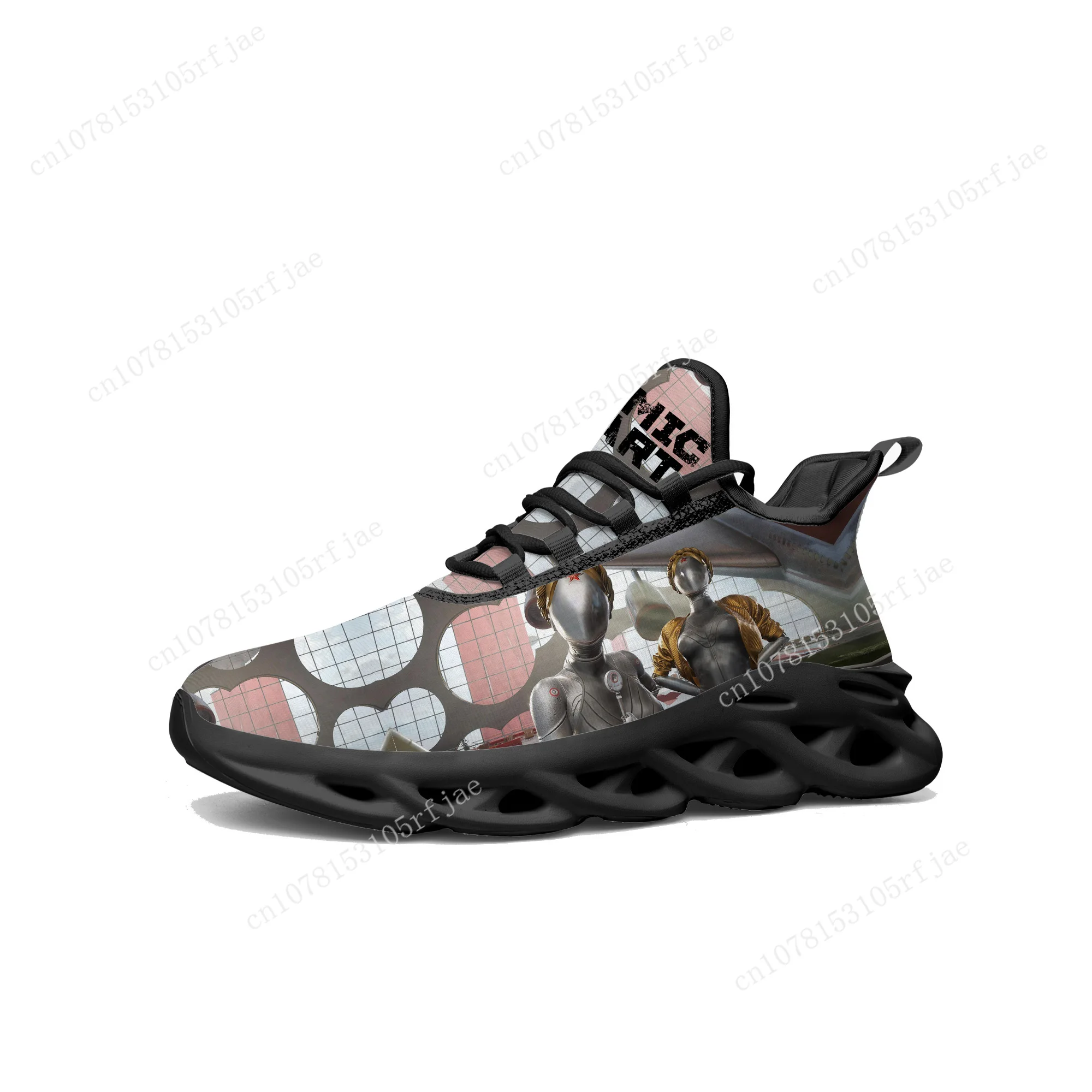 Atomic Heart Flats Sneakers Cartoon Game Men Women Teenager Sports Running Shoes Fashion High Quality Tailor Made Lace Up Shoes