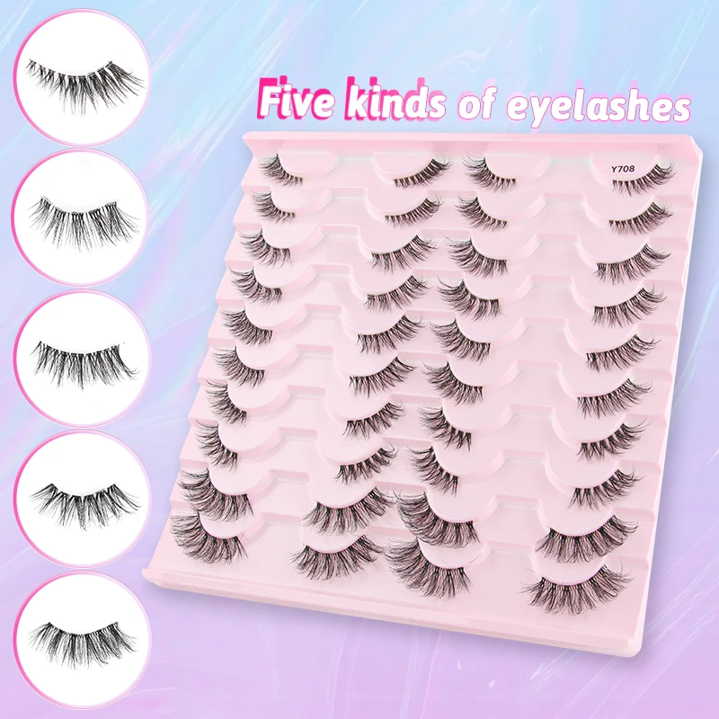 Faux Mink Lashes 3D False Eyelashes for Women