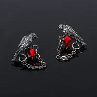 Love and Deep Space Black Crow Earrings Punk Retro Crow Chain Pendant Best Gift for Friends Party Accessories Fan Cosplay Props 1
