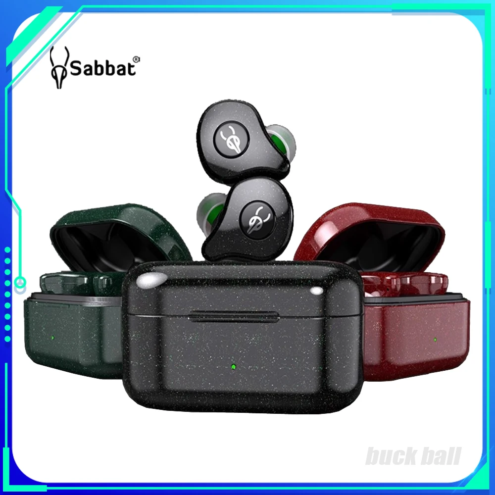 

Sabbat E16 Earphones Waterproof Wireless Bluetooth TWS Earbuds Hifi Intelligent Circle Iron Sports In-Ear Earphone Qualcomm Chip