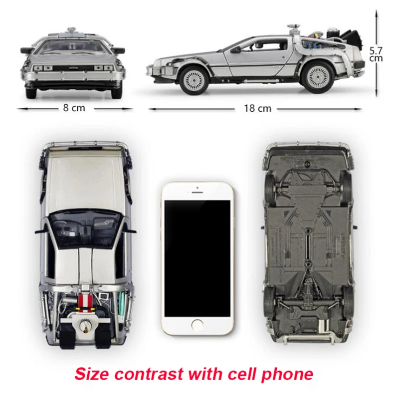 DeLorean DMC-12 Ⅱ　 PARTⅡ【ホバータイプ】➕フィギュア Amazon | Back to the future DeLorean Diecast Vehicle Time