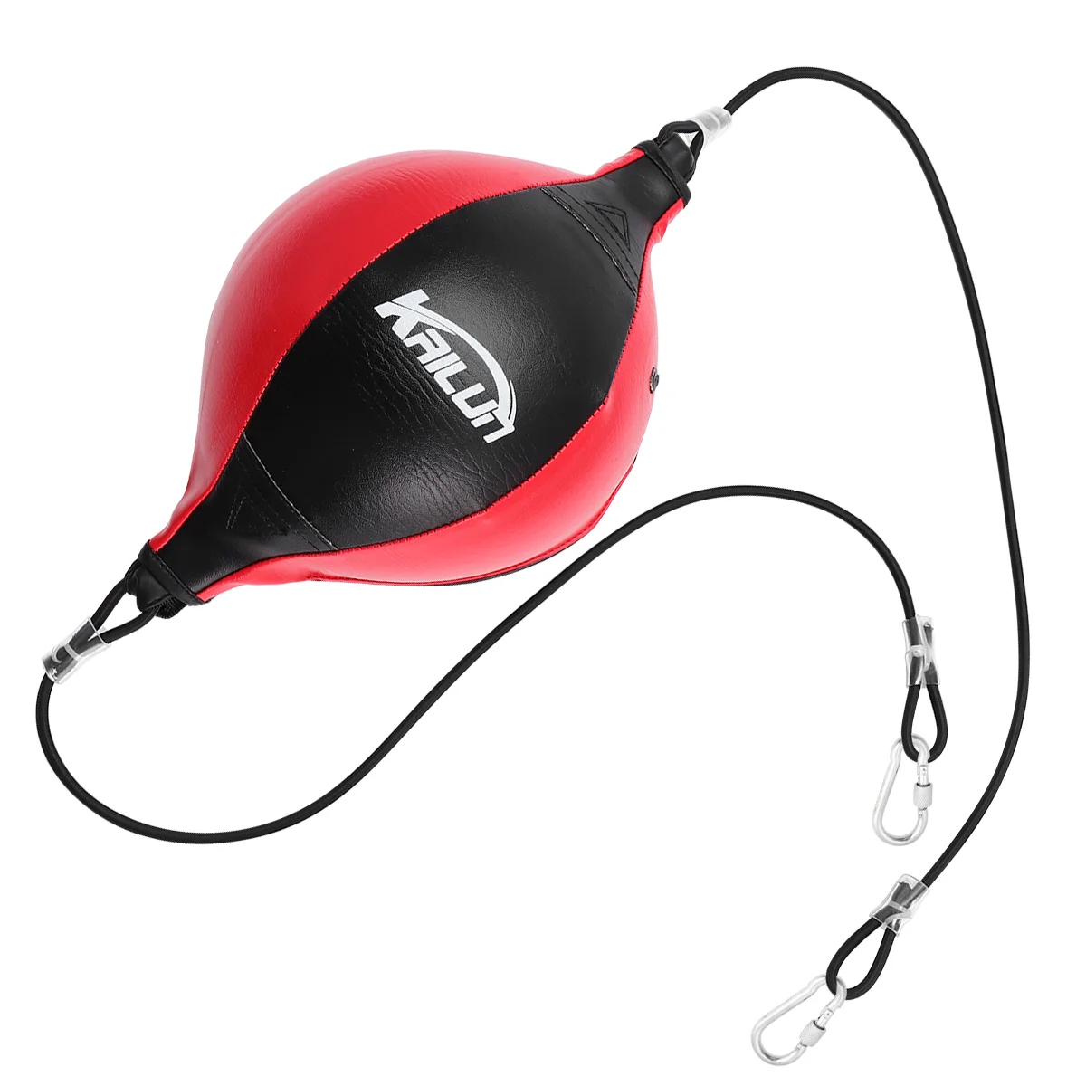 

Double End Bag Boxing Striking Bag PU MMA Training Bag with Inflator Hooks for Punching Exercise Supplies red