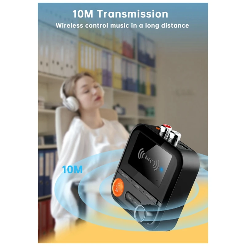 NFC Bluetooth Receiver 5.2 Audio Receiver Wireless Adapter Old Audio Amplifier Music Player AUX/RCA Car Speaker Parts Kit