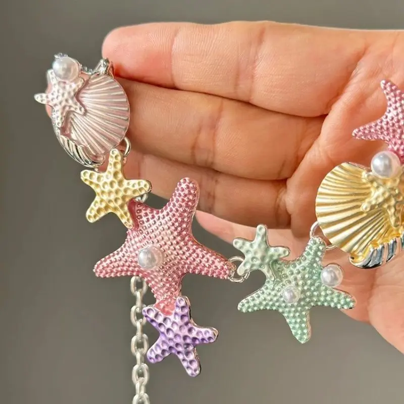 Shell Starfish Necklace Butterfly Ornaments natural shell ornaments resin starfish ornaments