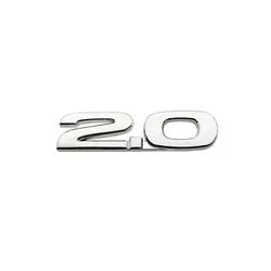 Sleek 3D Metal Car Emblem Letters - Premium Fender Badge Sticker (2.0 Chrome)