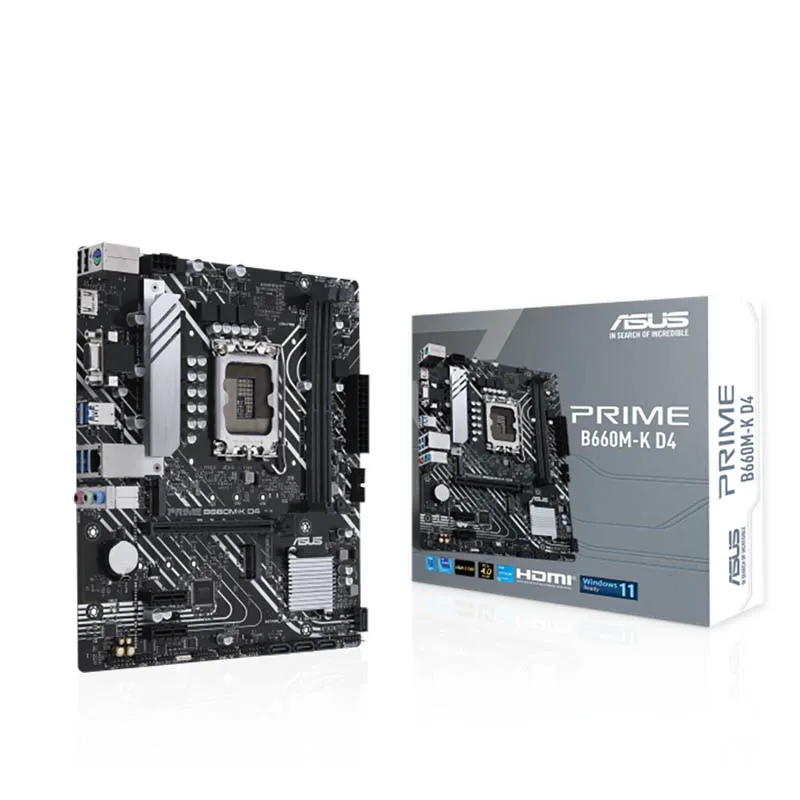 Asus Prime B660M K D4 B660 Ddr4 Pci-E 4.0 5333 +(Oc) Mhz 64G Supporto Presa 12 Gen Lga 1700