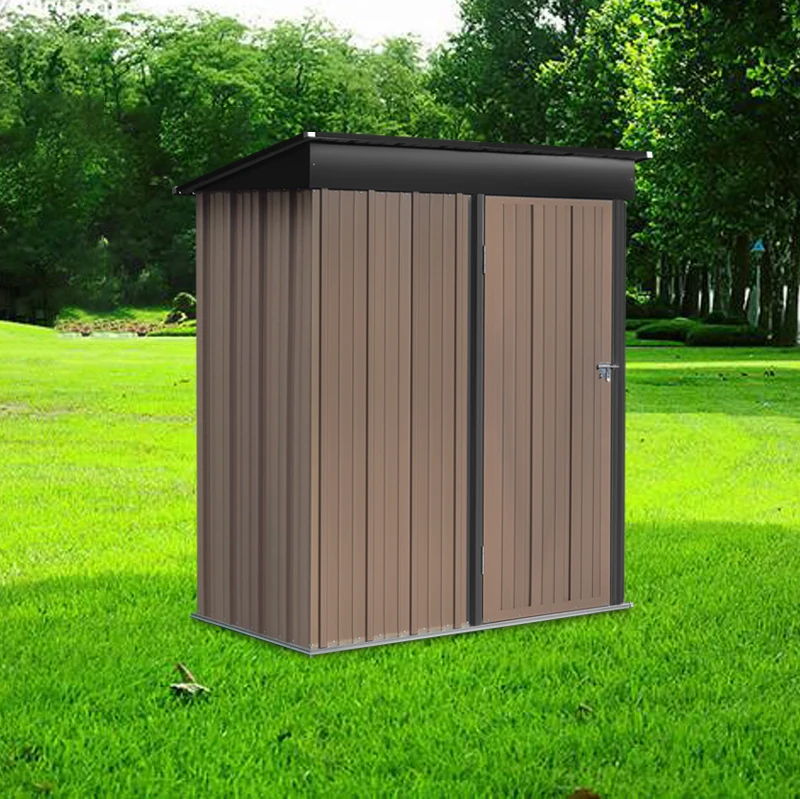 【Breeins】Metal Garden Storage Tool Shed with Lockable Door