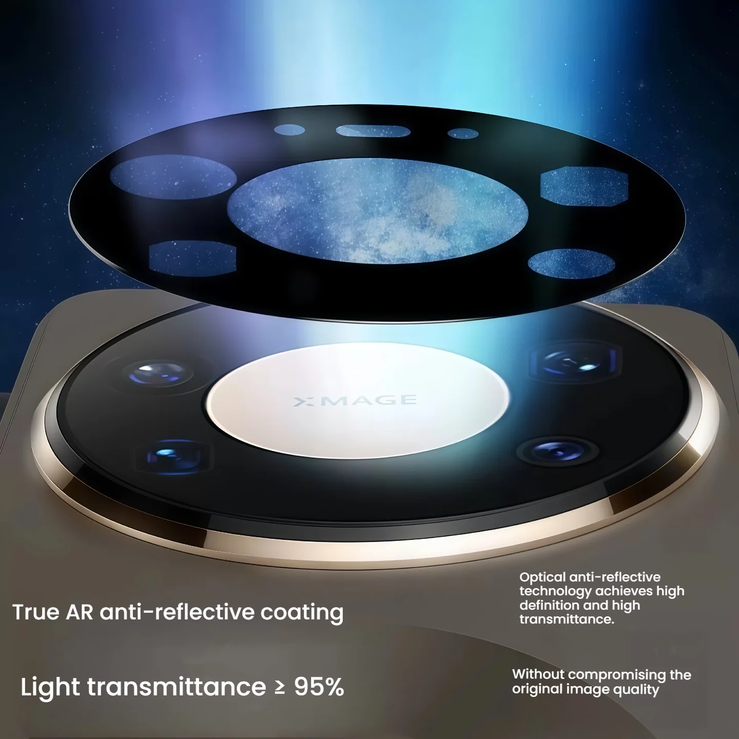 2-Piece Camera Lens Protector Set with Tempered Glass Screen Guard