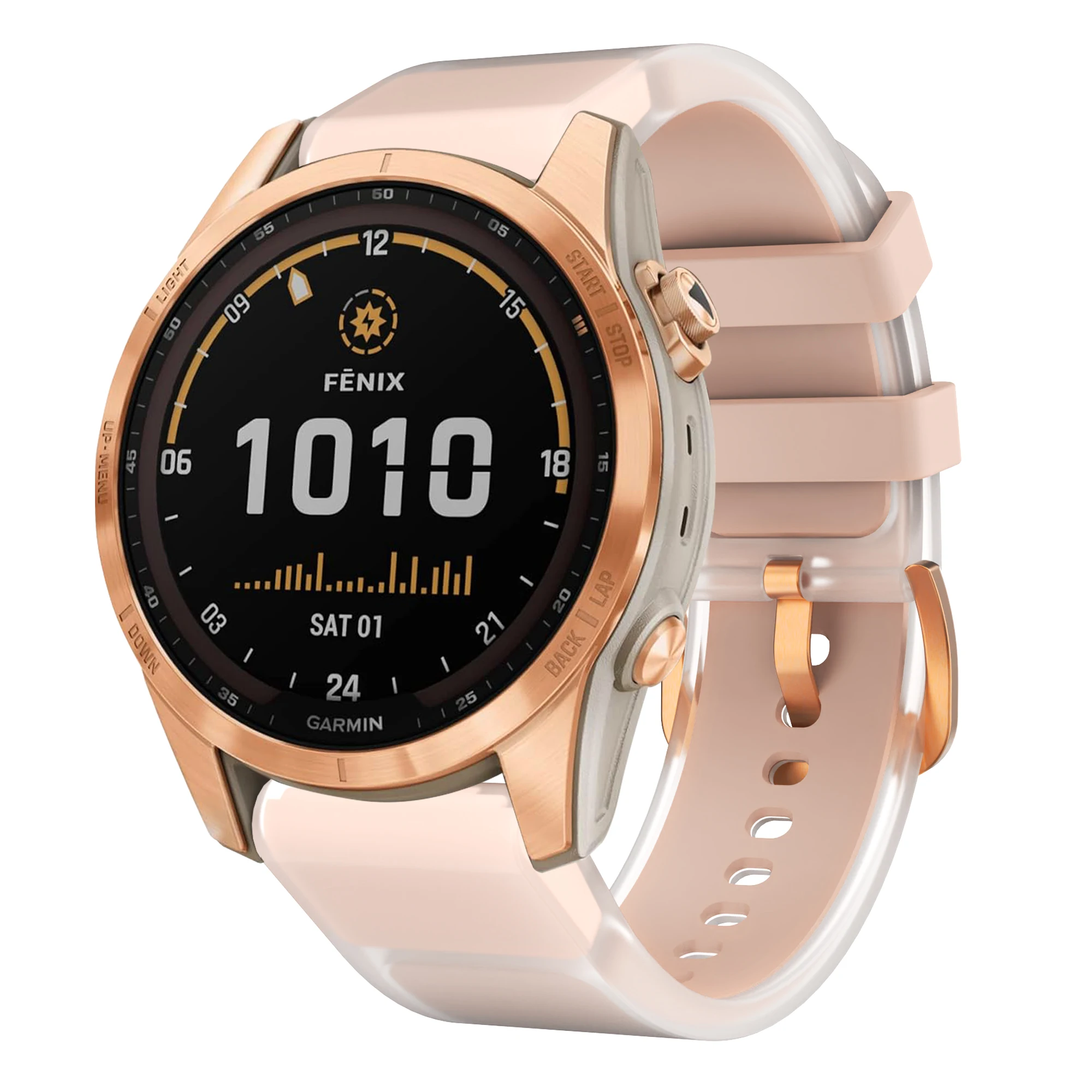 Quick Release Clear Glacier Silicone Watch Band - 20mm Strap