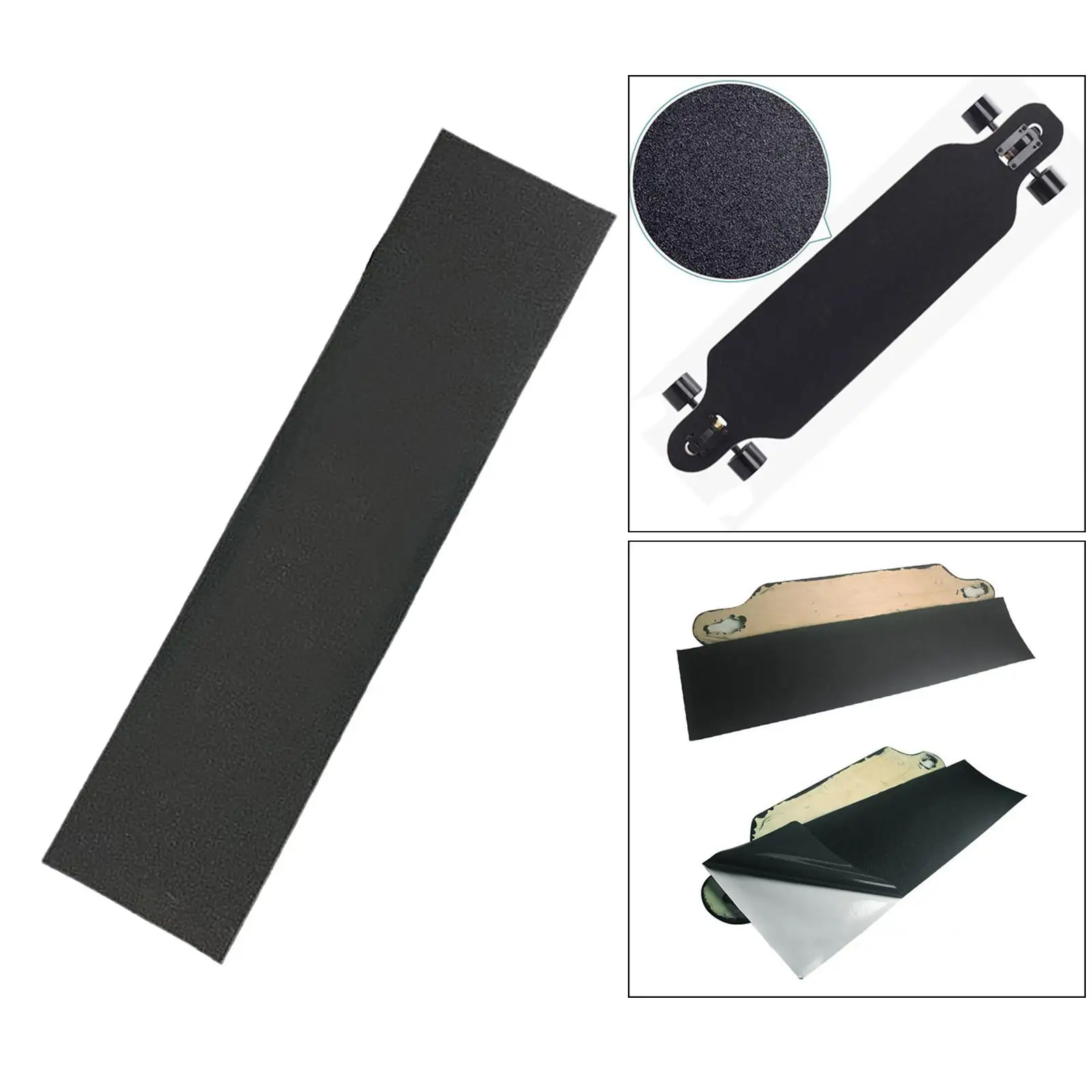 Skateboard Grip Tape Anti-Skid Longerboard Sandpaper Scooter Scrub Stickers Bubble Free Skating Board Griptape Sheet Black skateboard sandpaper,skateboard grip tape