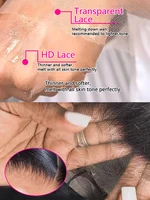 HD Transparent 13x4 13x6 vague de corps dentelle avant perruque pré plumée 360 dentelle frontale perruque perruques de cheveux humains pour les femmes 5x5 fermeture perruque 4