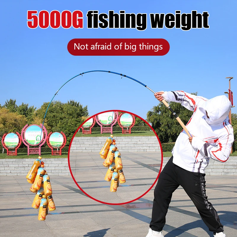 Da Wu Lu Ya Pole Mh Lightning Adjusting Rod Straight Handle Fishing Rod Anchor Long-Range Fishing Gear