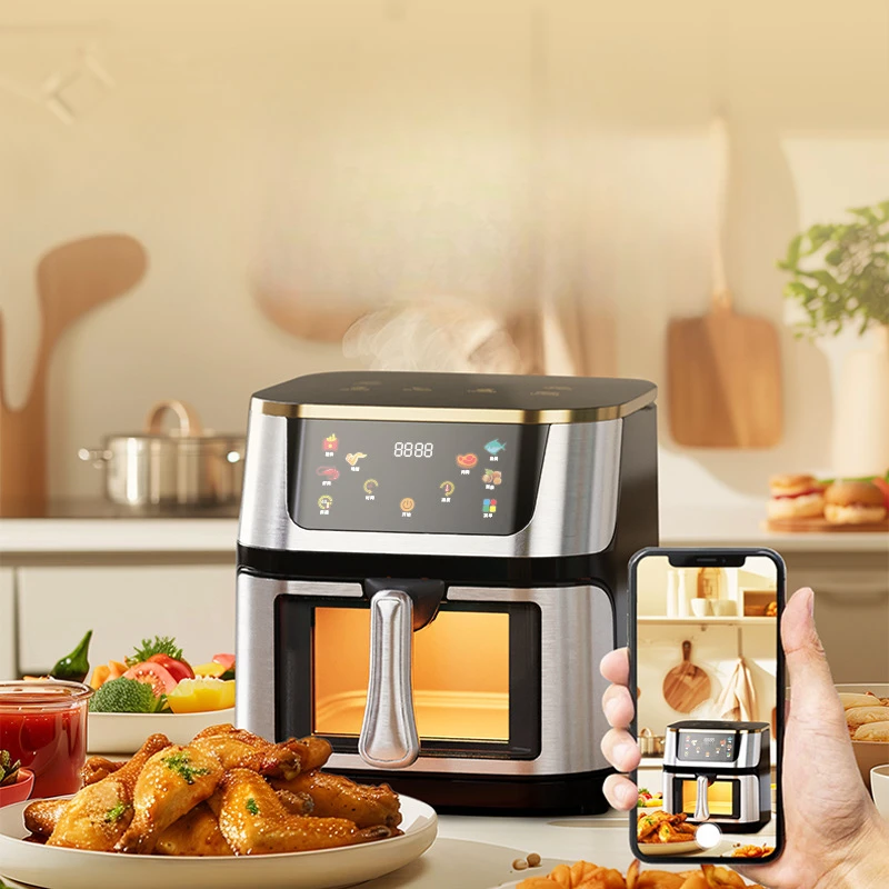 Stainless steel 10L air fryer household large capacity electric fryer 3