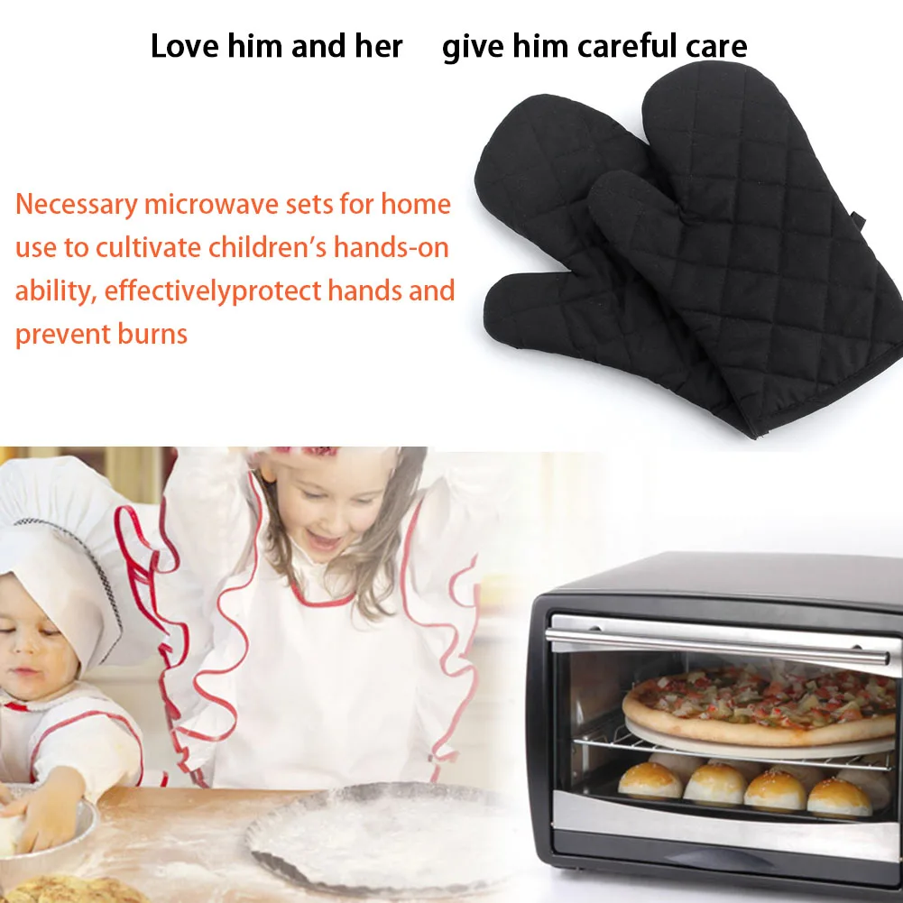 1PC Heat Resistant Oven Gloves Microwave Special Household Anti-scalding Gloves High Temperature Kitchen Baking Tools Accessory