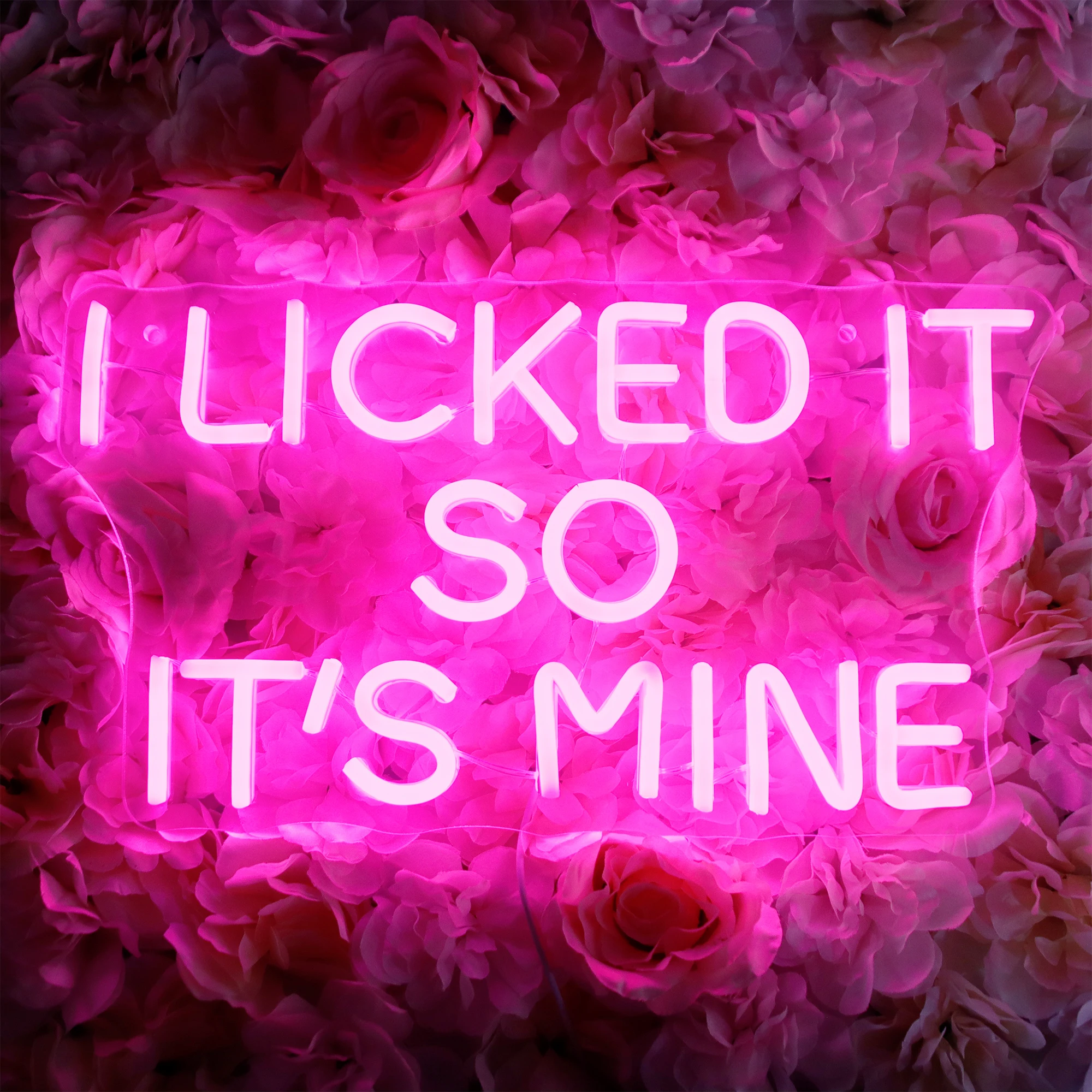 

I Licked It So It's Mine Neon Sign Personalized Gift Flex LED Light Custom Neon Signs Party Club Bar Home Wall Decor