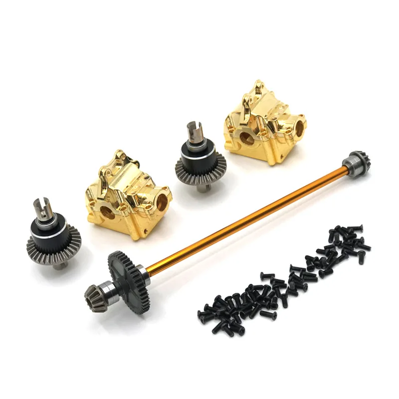 

WLtoys 144010 144001 144002 RC Car metal modification parts, gearbox, differential, drive shaft, gear, etc. Assembly parts