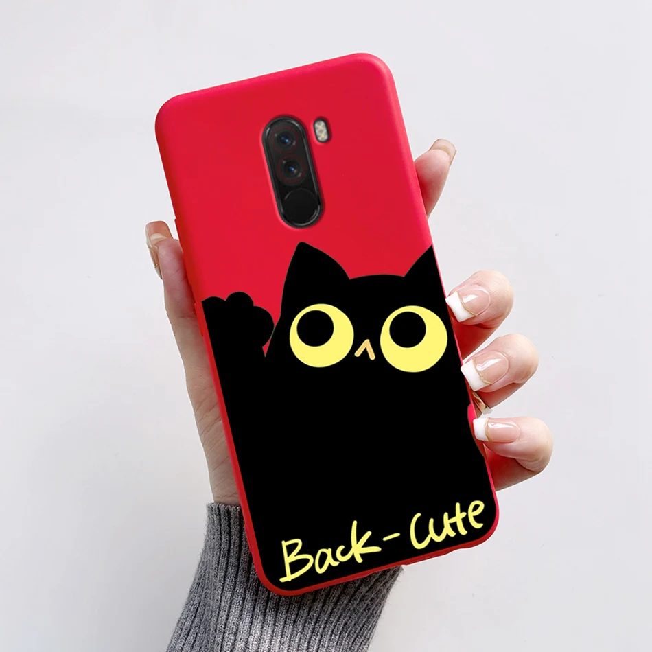 Cute Bear and Frog Cartoon Shockproof Phone Case - Soft Silicone TPU Back Cover for Xiaomi Poco Pocophone F1